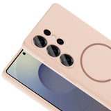 Galaxy S25 Ultra Kılıf M-safe Şarj Özellikli Zore Meta Kapak Lacivert