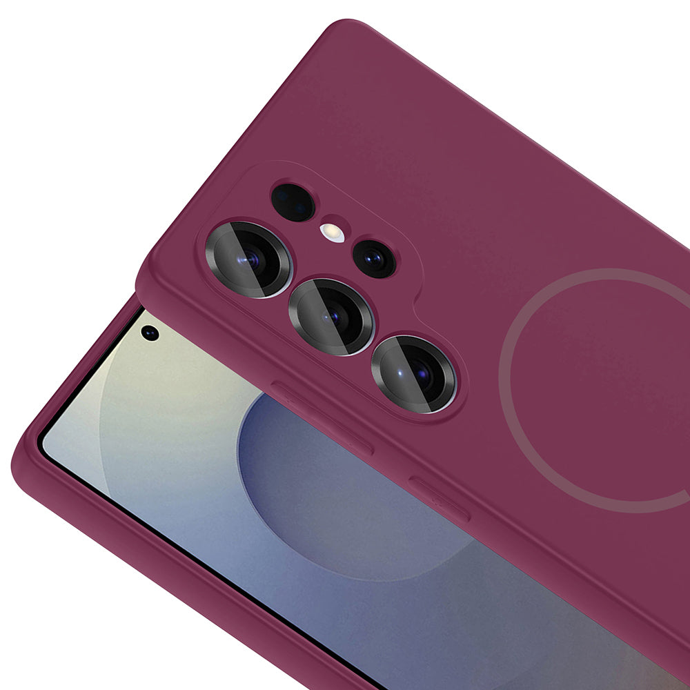 Galaxy S25 Ultra Kılıf M-safe Şarj Özellikli Zore Meta Kapak Siyah