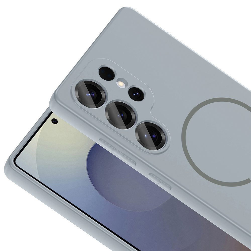 Galaxy S25 Ultra Kılıf M-safe Şarj Özellikli Zore Meta Kapak Siyah