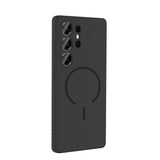 Galaxy S25 Ultra Kılıf M-safe Şarj Özellikli Zore Meta Kapak Siyah