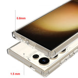 Galaxy S25 Ultra Kılıf M-safe Şarj Özellikli Şeffaf Sert PC Zore Embos Kapak Şeffaf
