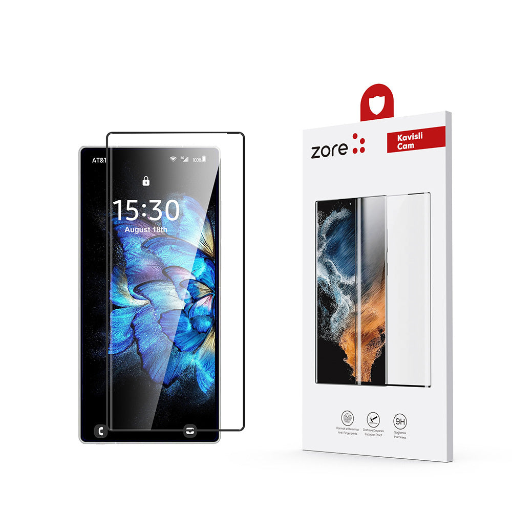 Galaxy S25 Ultra Zore Etnaa Cam Ekran Koruyucu Siyah