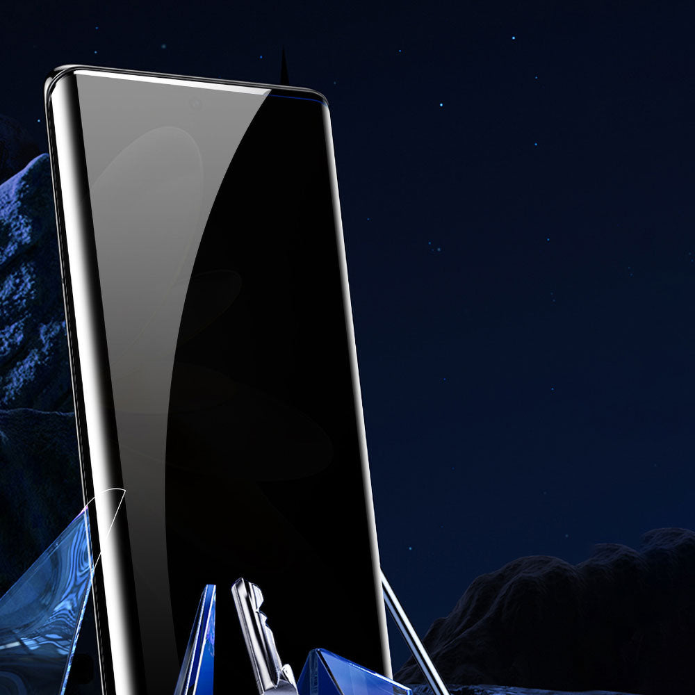 Galaxy S25 Ultra Zore Kolay Uygulama Aparatlı Privacy Easy Body Hayalet Ekran Koruyucu Siyah
