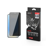 Galaxy S25 Zore Rika Premium Privacy Temperli Cam Ekran Koruyucu Siyah