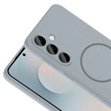 Galaxy S26 FE Kılıf M-safe Şarj Özellikli Zore Meta Kapak Titanyum-Gri