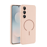 Galaxy S26 FE Kılıf M-safe Şarj Özellikli Zore Meta Kapak Rose Pembe