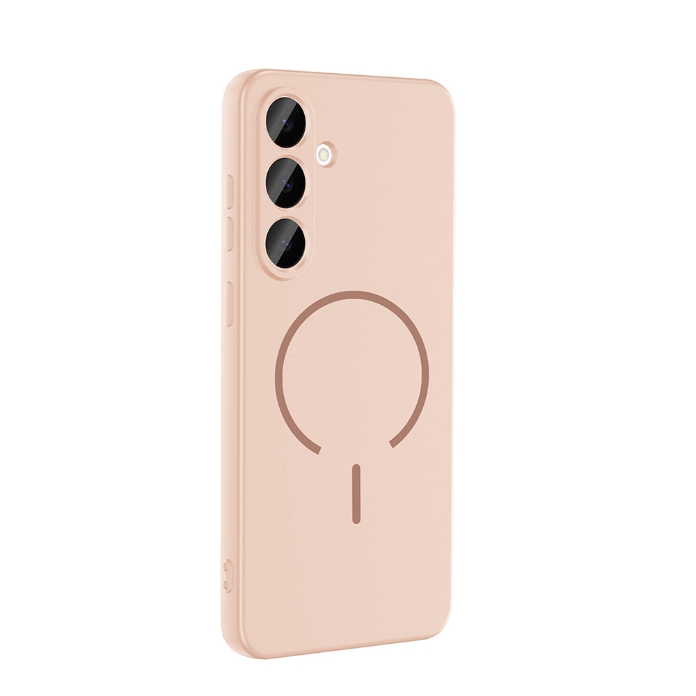 Galaxy S26 FE Kılıf M-safe Şarj Özellikli Zore Meta Kapak Rose Pembe