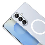 Galaxy S26 Kamera Korumalı M-Safe Şarj Özellikli Şeffaf Zore London Sert PC Kapak Şeffaf
