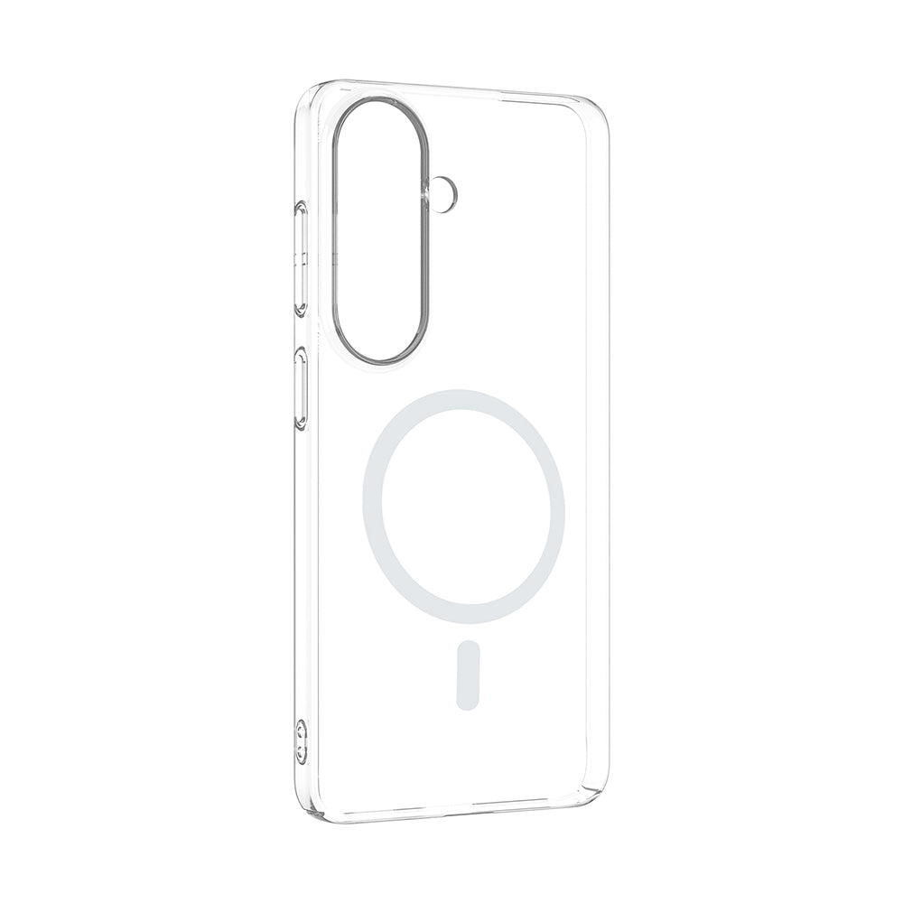 Galaxy S26 Plus Kamera Korumalı M-Safe Şarj Özellikli Şeffaf Zore London Sert PC Kapak Şeffaf