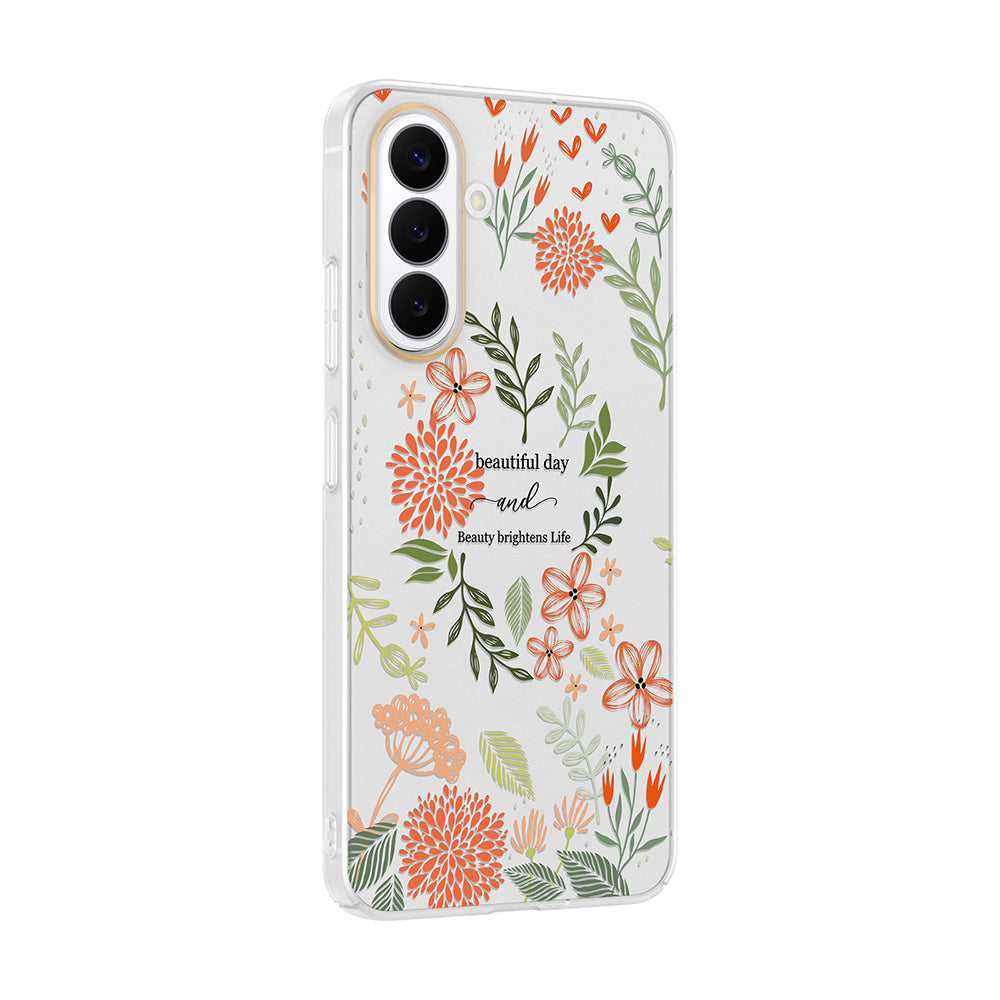 Galaxy S26 Plus Kılıf Kamera Korumalı Desenli Zore Klip Kapak Beautiful