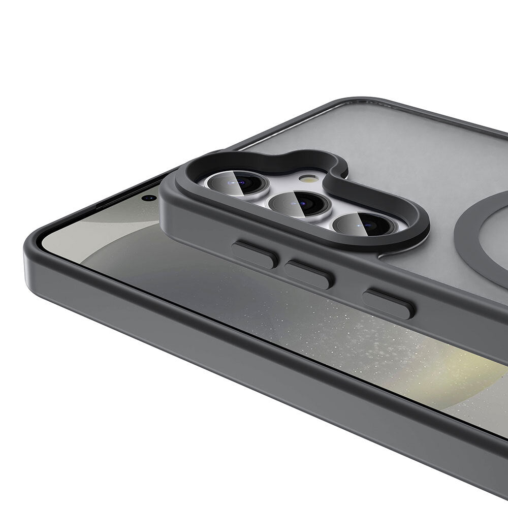 Galaxy S26 Plus Kılıf M-safe Şarj Özellikli Mat Arka Yüzey Sio Kapak Siyah