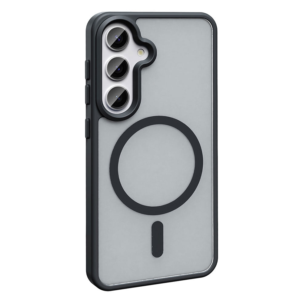 Galaxy S26 Plus Kılıf M-safe Şarj Özellikli Mat Arka Yüzey Sio Kapak Siyah