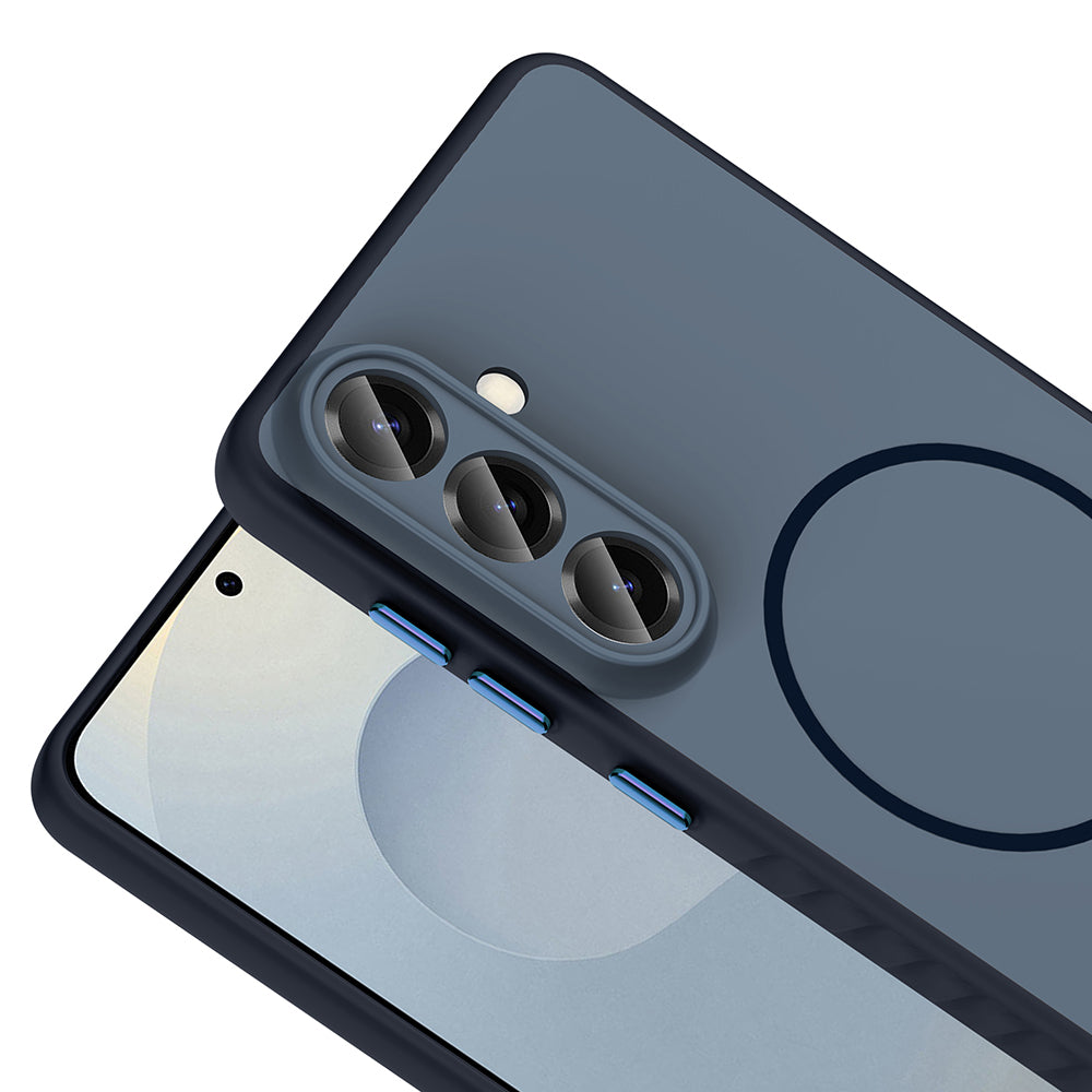 Galaxy S26 Plus Kılıf M-safe Şarj Özellikli Zore Tea Kapak Gümüş
