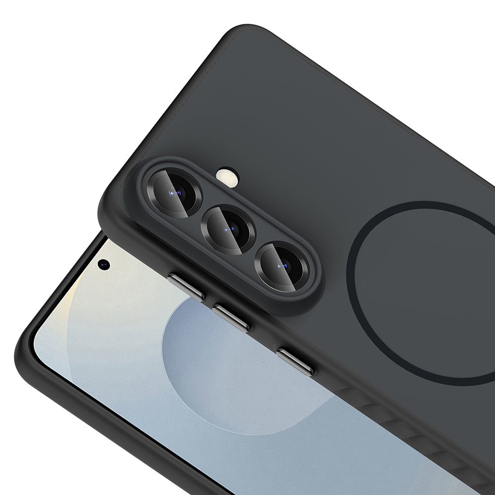 Galaxy S26 Plus Kılıf M-safe Şarj Özellikli Zore Tea Kapak Lacivert