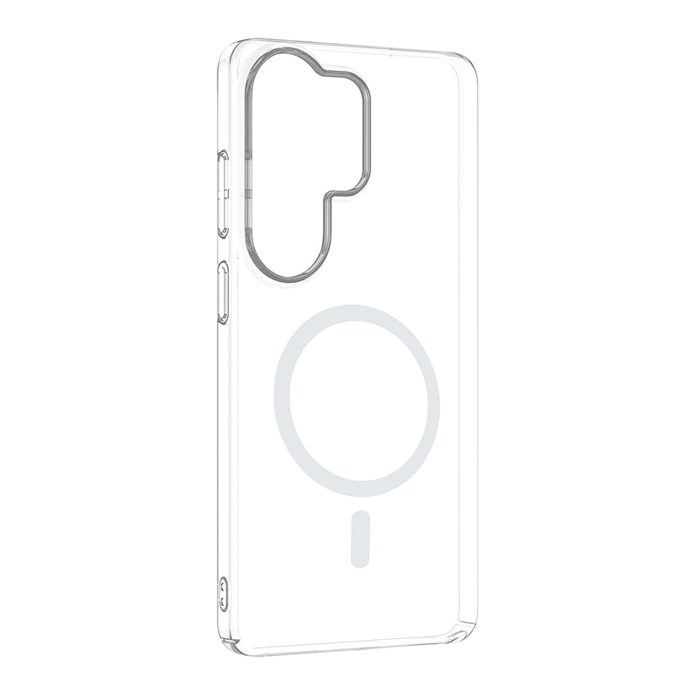 Galaxy S26 Ultra Kamera Korumalı M-Safe Şarj Özellikli Şeffaf London Sert PC Kapak Şeffaf