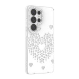 Galaxy S26 Ultra Kılıf Damla Taşlı Zore Rivas Sert PC Kapak Beyaz