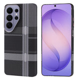 Galaxy S26 Ultra Kılıf M-safe Şarj Özellikli Karbon Fiber Görünümlü Zore Nekst Kapak Siyah-Gri