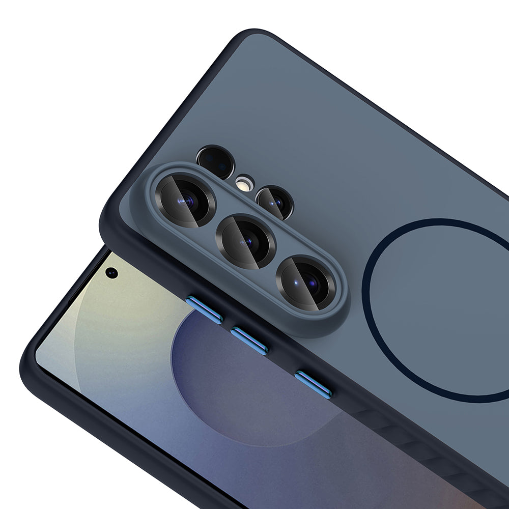 Galaxy S26 Ultra Kılıf M-safe Şarj Özellikli Zore Tea Kapak Siyah
