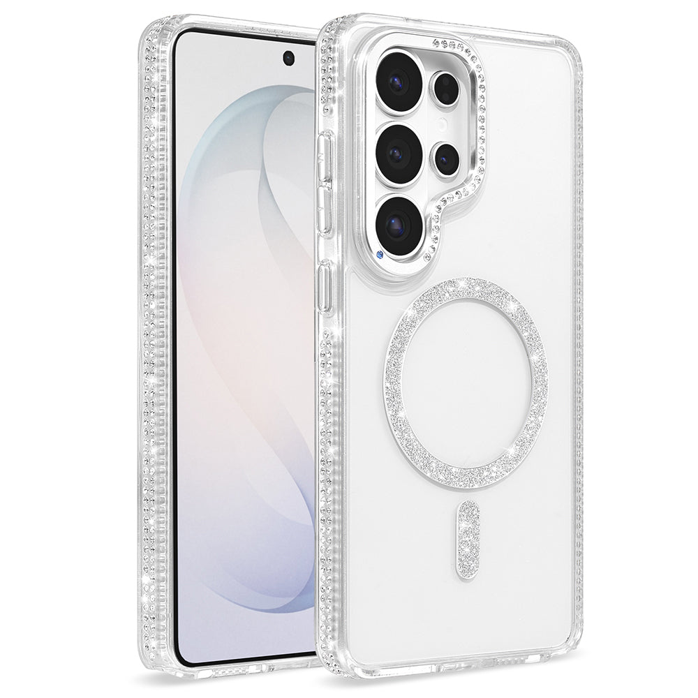 Galaxy S26 Ultra Kılıf M-safe Şarj Özellikli Zore Tera Silikon Kapak Şeffaf