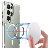 Galaxy S26 Ultra Kılıf Zore M-safe Şarj Özellikli T-Max M-safe Kapak Şeffaf