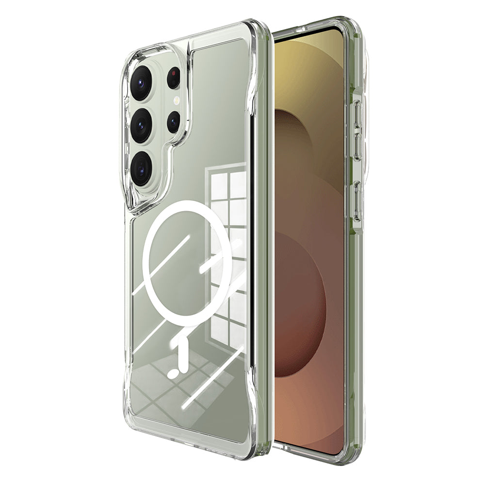 Galaxy S26 Ultra Kılıf Zore M-safe Şarj Özellikli T-Max M-safe Kapak Şeffaf