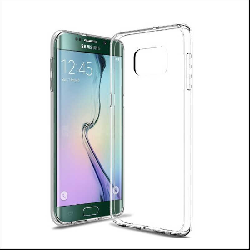 Galaxy S6 Edge Kılıf Zore Süper Silikon Kapak Renksiz