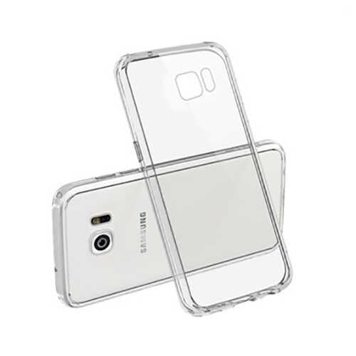 Galaxy S6 Kılıf Zore Süper Silikon Kapak Renksiz