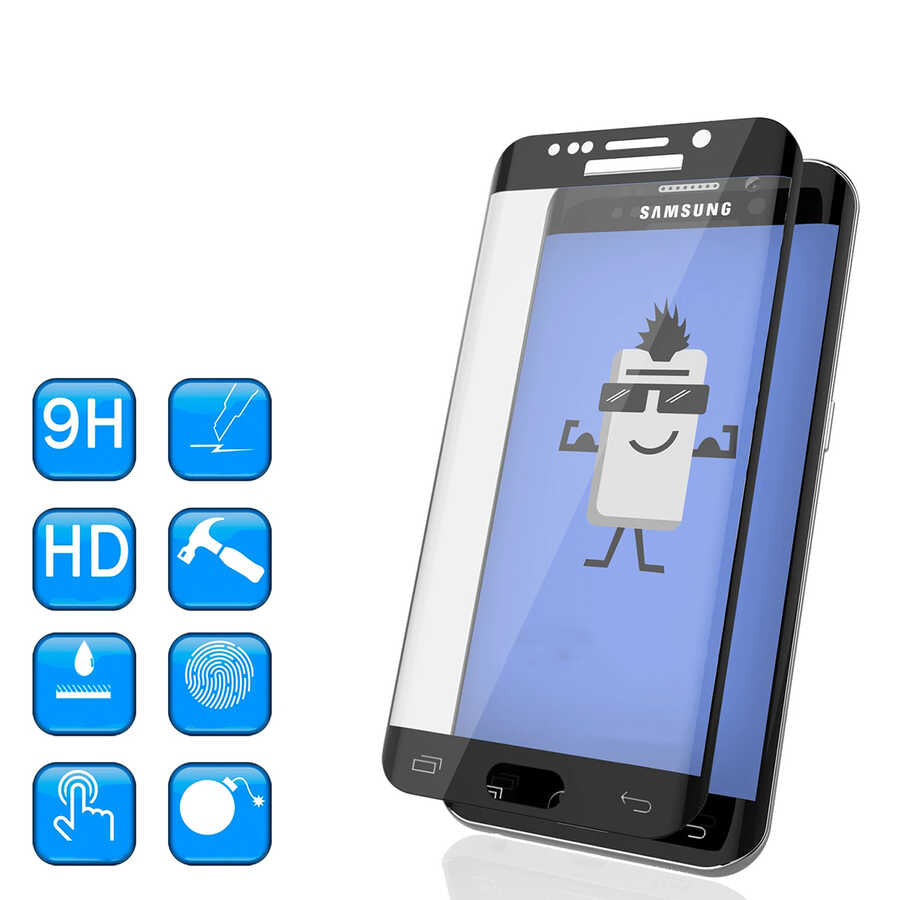 Galaxy S7 Edge Davin Seramik Ekran Koruyucu Siyah