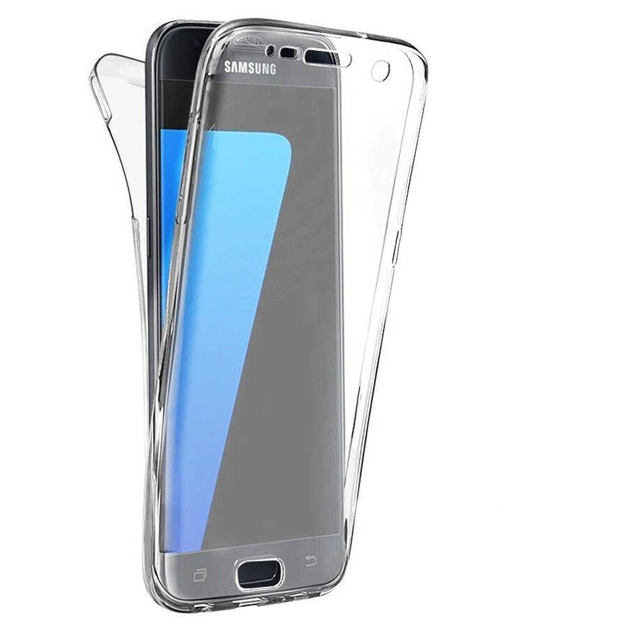 Galaxy S7 Edge Kılıf Zore Enjoy Kapak Renksiz