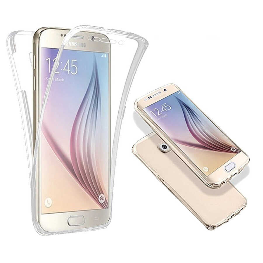 Galaxy S7 Edge Kılıf Zore Enjoy Kapak Renksiz