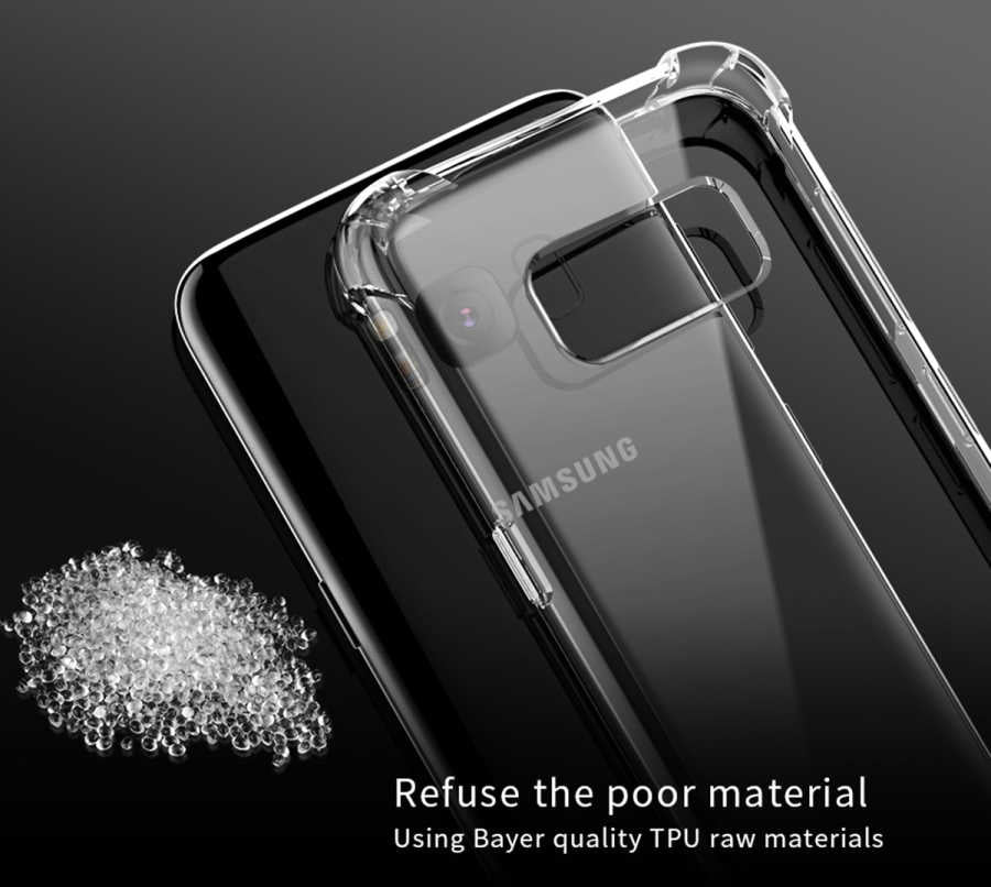 Galaxy S8 Kılıf Zore Nitro Anti Shock Silikon Renksiz