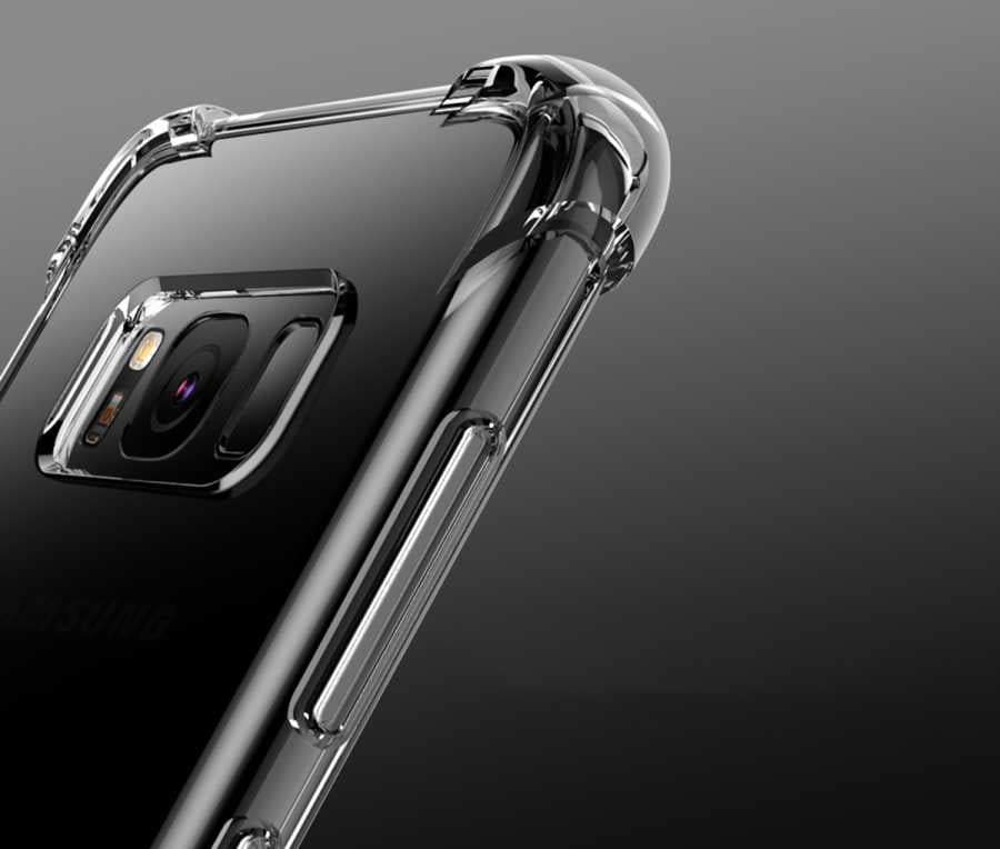 Galaxy S8 Kılıf Zore Nitro Anti Shock Silikon Renksiz
