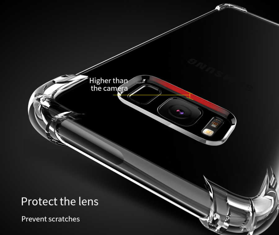 Galaxy S8 Kılıf Zore Nitro Anti Shock Silikon Renksiz