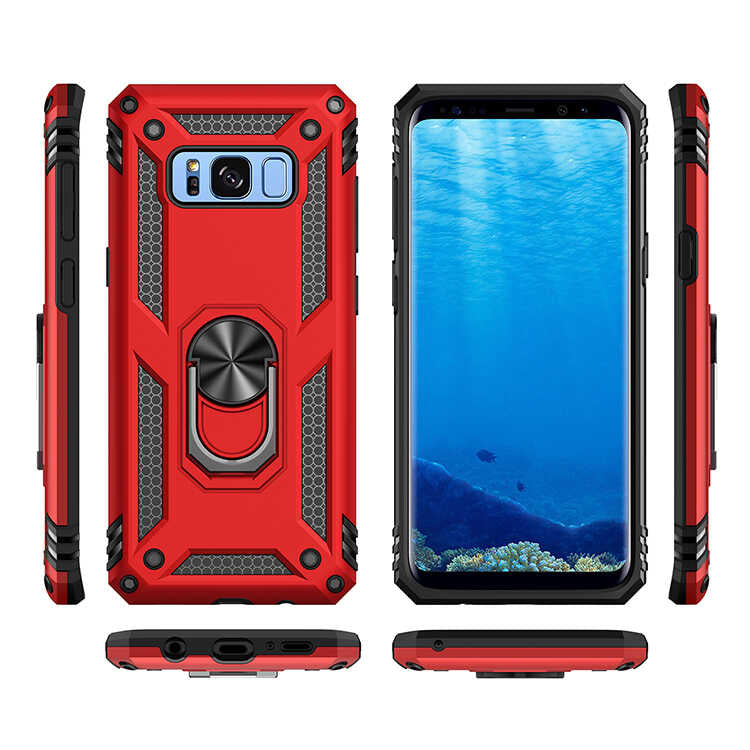 Galaxy S8 Kılıf Zore Vega Kapak Siyah