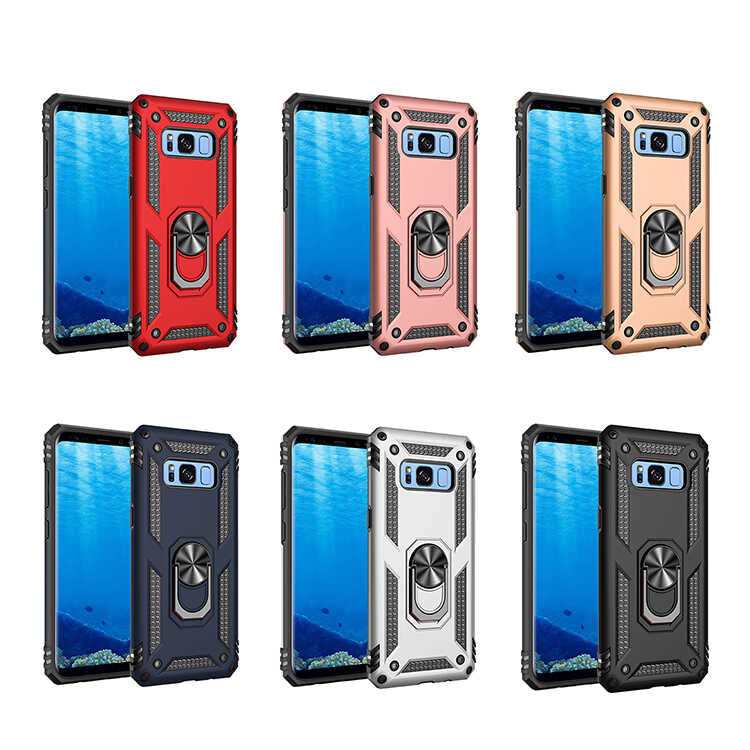 Galaxy S8 Kılıf Zore Vega Kapak Siyah