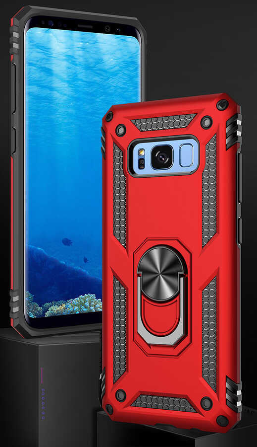 Galaxy S8 Kılıf Zore Vega Kapak Siyah