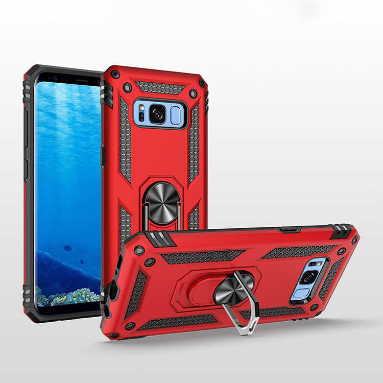Galaxy S8 Kılıf Zore Vega Kapak Siyah
