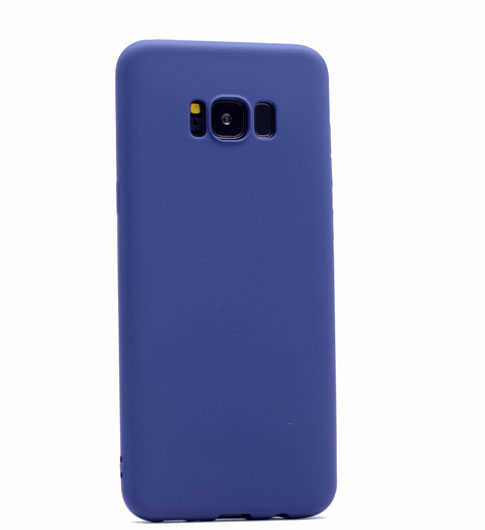 Galaxy S8 Plus Kılıf Zore Premier Silikon Kapak Saks Mavi