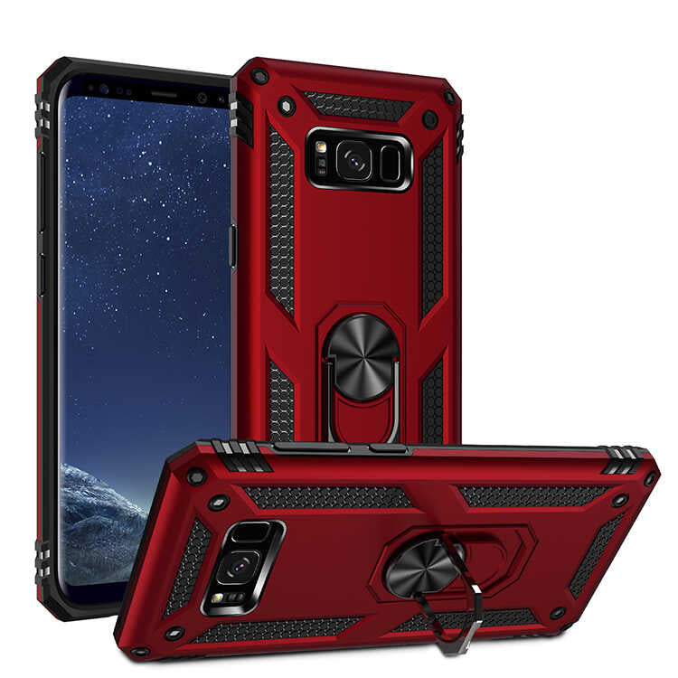 Galaxy S8 Plus Kılıf Zore Vega Kapak Kırmızı