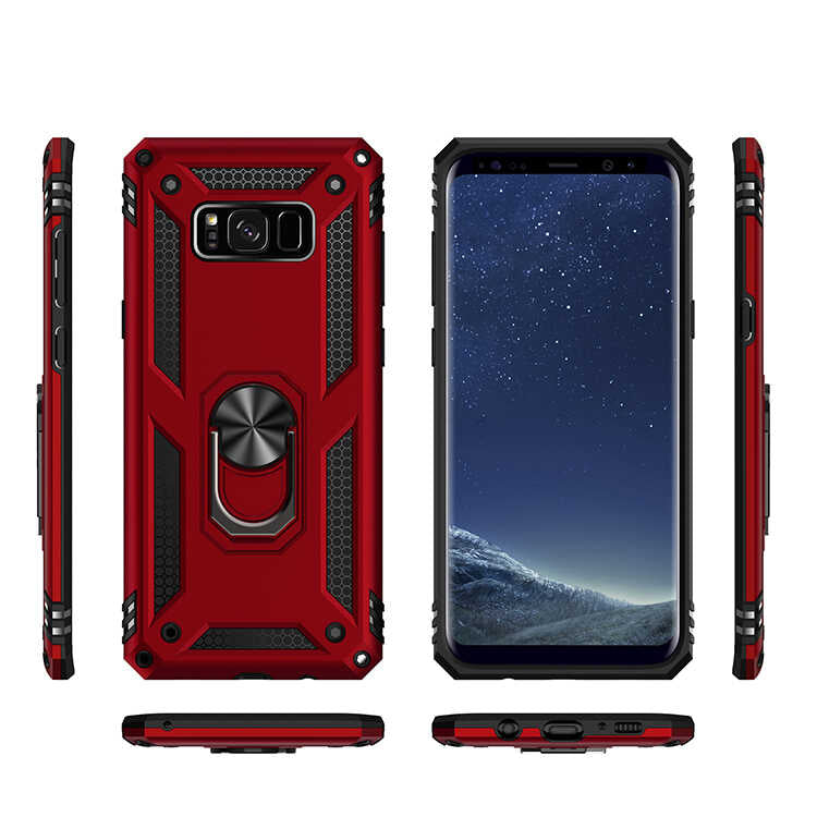 Galaxy S8 Plus Kılıf Zore Vega Kapak Kırmızı