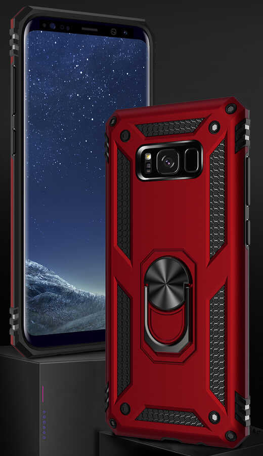 Galaxy S8 Plus Kılıf Zore Vega Kapak Kırmızı