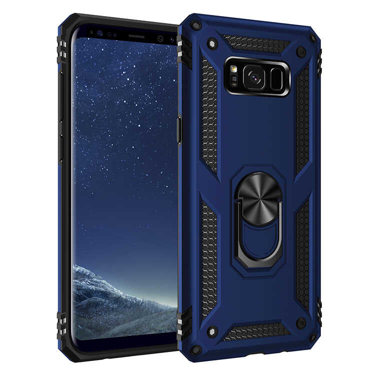 Galaxy S8 Plus Kılıf Zore Vega Kapak Mavi