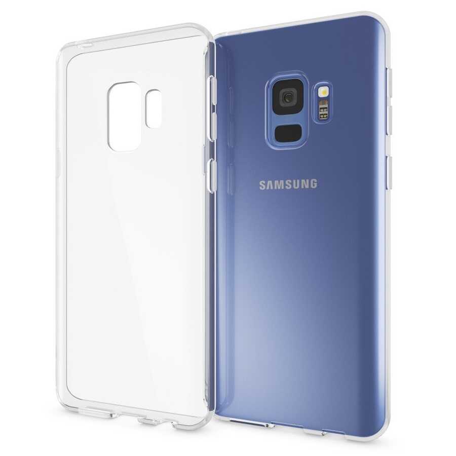 Galaxy S9 Kılıf Zore Süper Silikon Kapak Renksiz