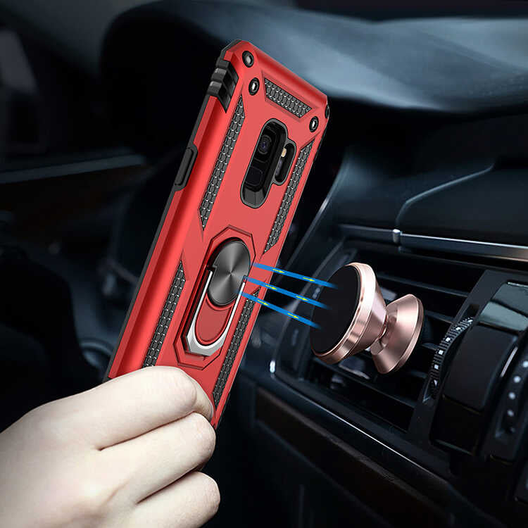 Galaxy S9 Kılıf Zore Vega Kapak Rose Gold