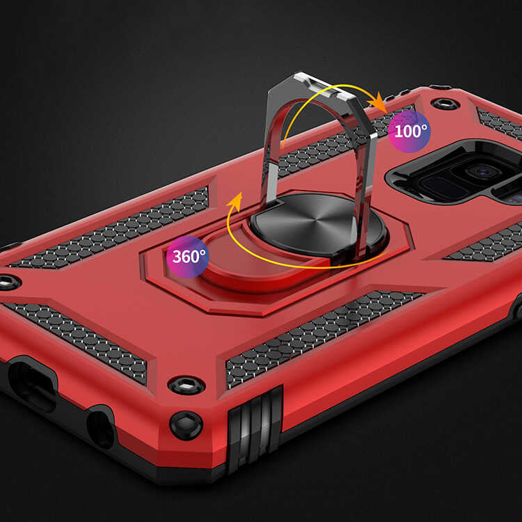 Galaxy S9 Kılıf Zore Vega Kapak Rose Gold