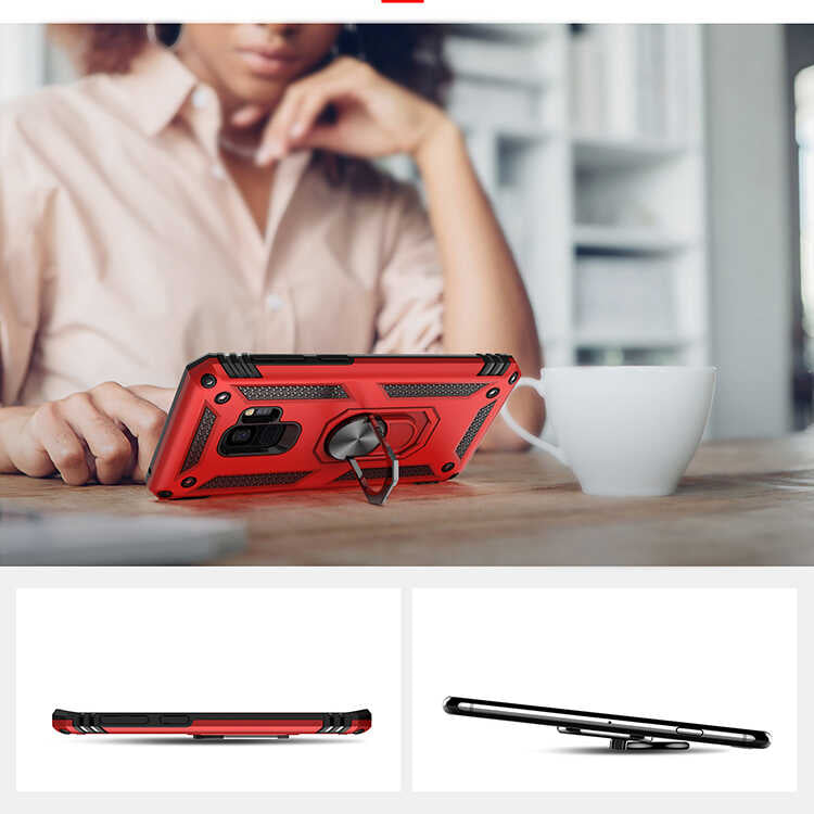Galaxy S9 Kılıf Zore Vega Kapak Rose Gold