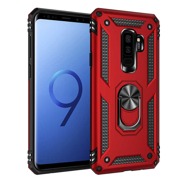 Galaxy S9 Plus Kılıf Zore Vega Kapak Kırmızı