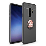 Galaxy S9 Plus Kılıf Zore Ravel Silikon Kapak Siyah-Rose Gold
