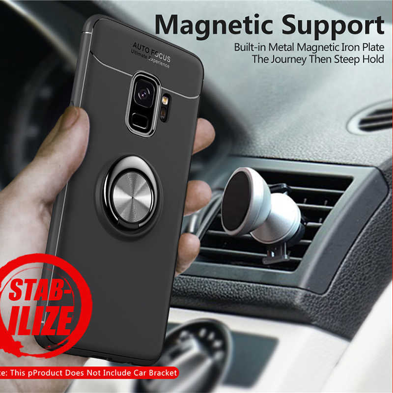 Galaxy S9 Plus Kılıf Zore Ravel Silikon Kapak Siyah-Kırmızı