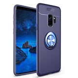 Galaxy S9 Kılıf Zore Ravel Silikon Kapak Siyah-Rose Gold